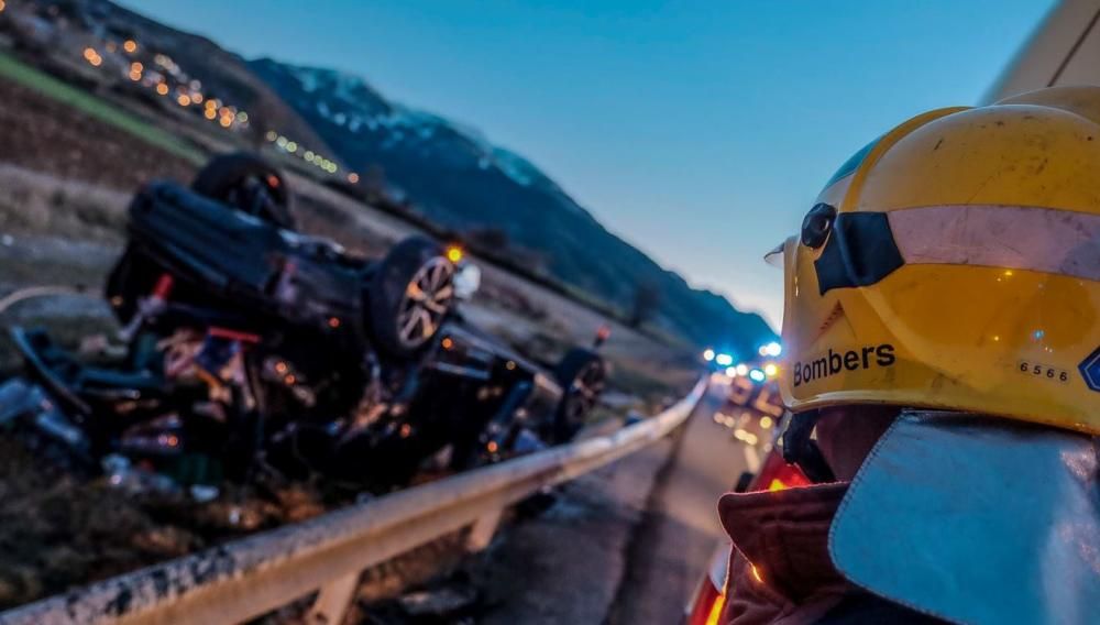 Accident de trànsit a Fontanals de Cerdanya