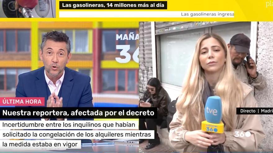 Una reportera de ‘Mañaneros 360’ cuenta en directo su problema con la vivienda: 