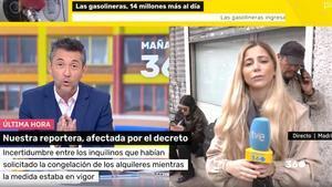 La reportera de Mañaneros denuncia su situación