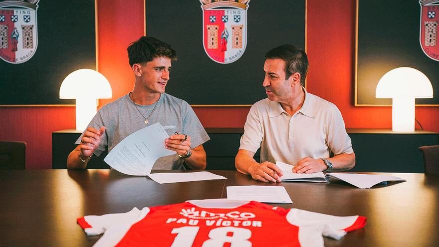 El SC Braga da la bienvenida a Pau Víctor