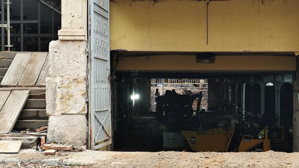 Obras del Mercado de Abastos de Zamora.