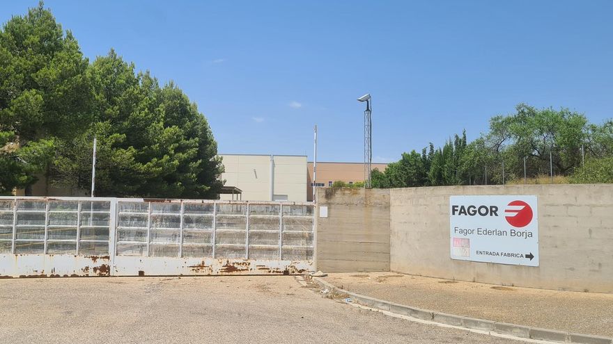 Las instalaciones de Fagor Ederlan en Borja, que están en desuso desde 2019, cuando la empresa cesó su actividad.