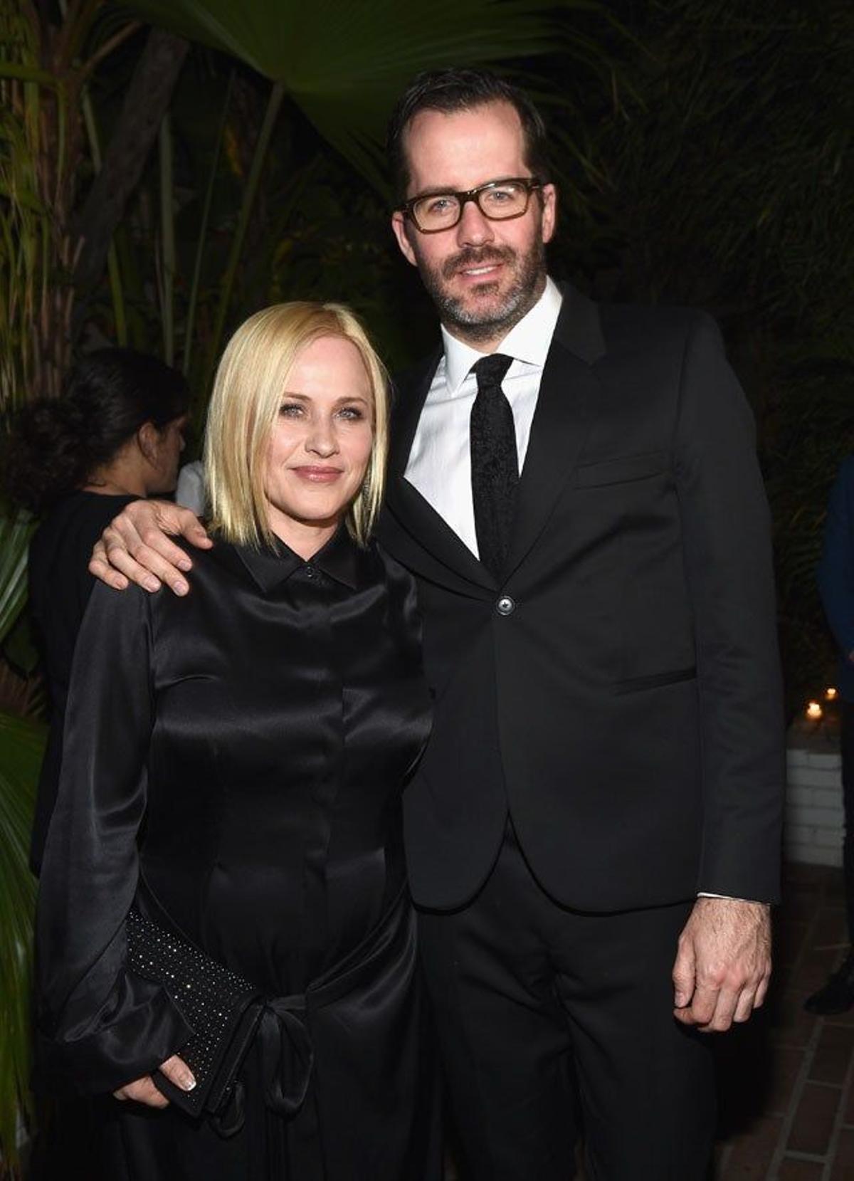 Patricia Arquette y Eric White en la fiesta benéfica para Intermon Oxfam pre Oscar