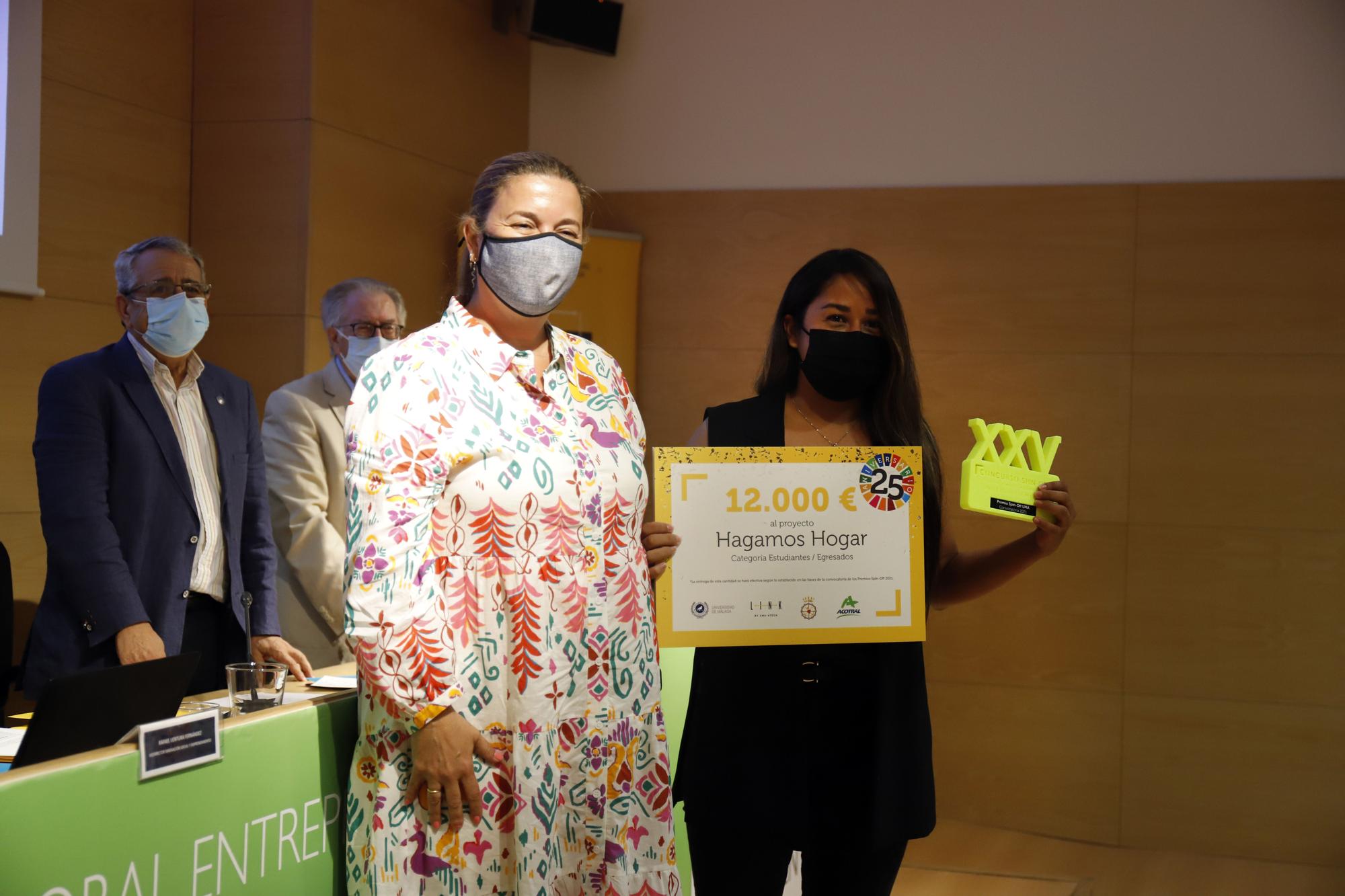 Entrega de los premios Spin-Off de la Universidad de Málaga