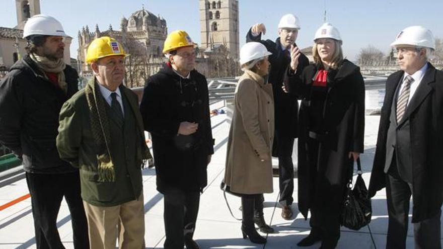 La consejera de Hacienda, Pilar del Olmo, visita las obras de la nueva sede del Consejo Consultivo de Castilla y León