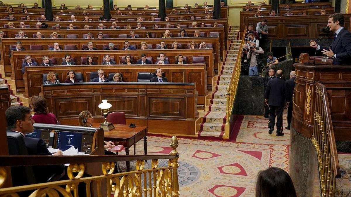 Sesión de control en el Congreso de los Diputados.