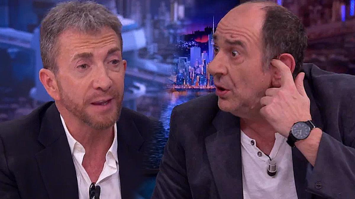 Pablo Motos y Karra Elejalde.