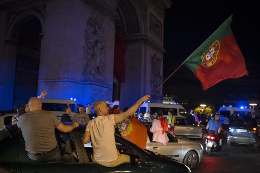 Euforia de la afición de Portugal por la Eurocopa