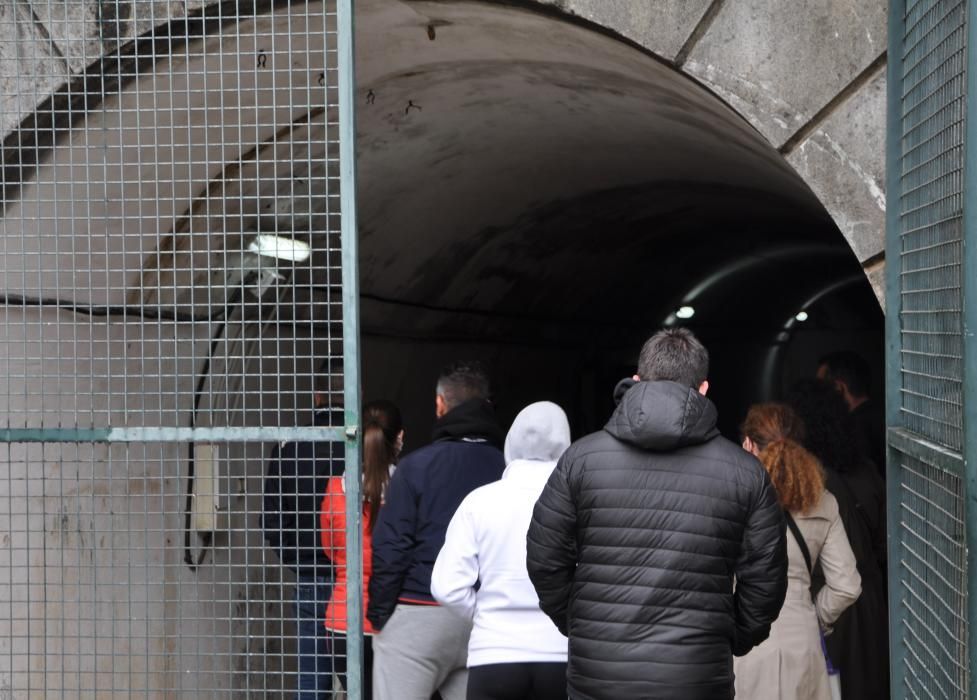 Visita inédita a la batería militar de O Grove