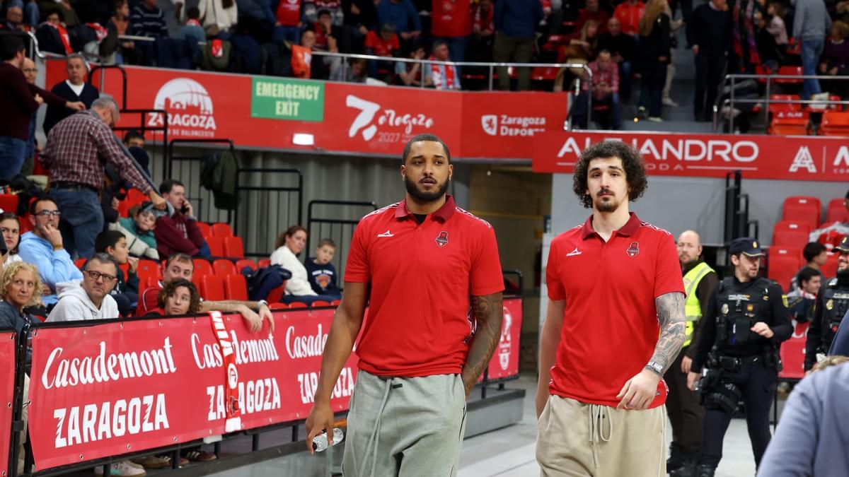 Joel Soriano, junto a Kabaca este domingo en el Príncipe Felipe.