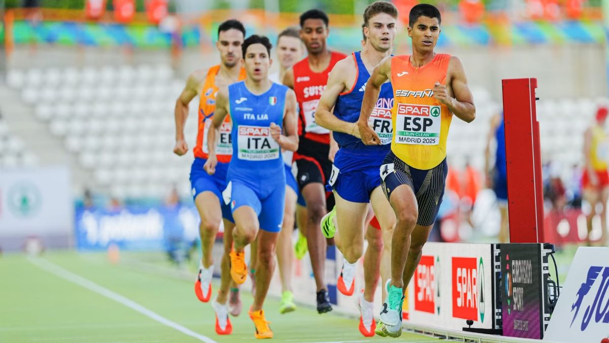 Moha competing in a race