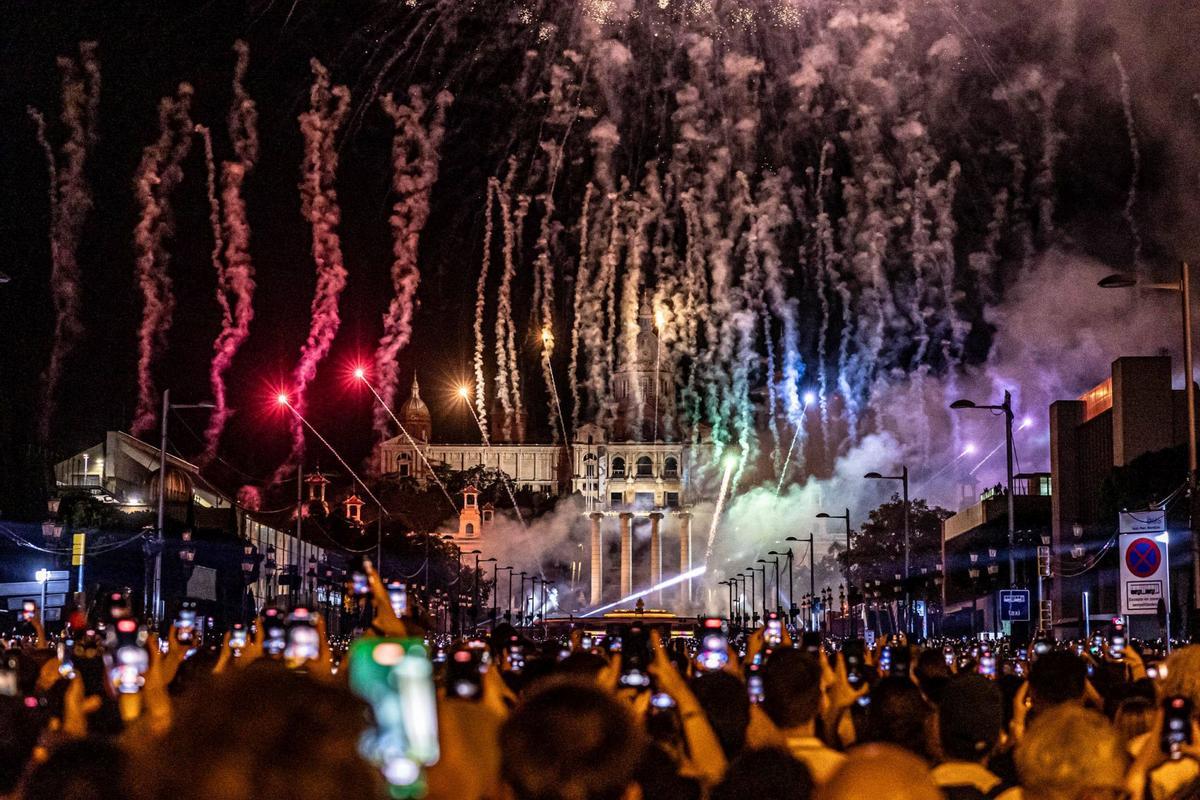 El Piromusical cierra la Mercè a ritmo de Sónar