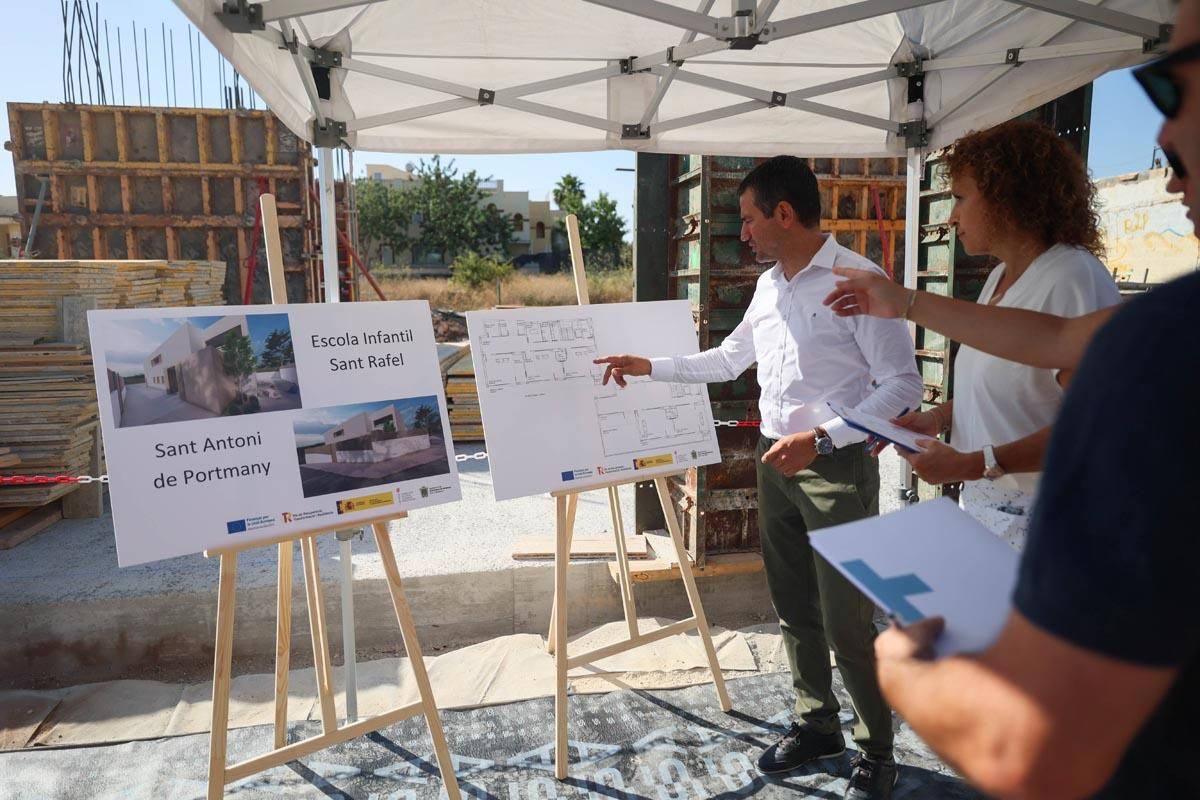 Galería: visita a las obras de la nueva escoleta de Sant Rafel