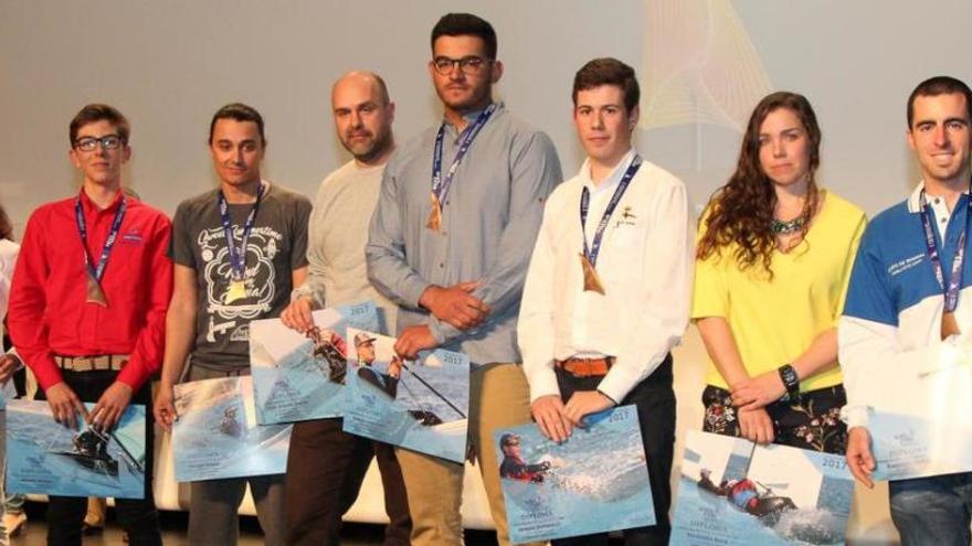 Un momento de la Fiesta de la Vela celebrada en Calp para premiar a los mejores regatistas de la Comunitat.