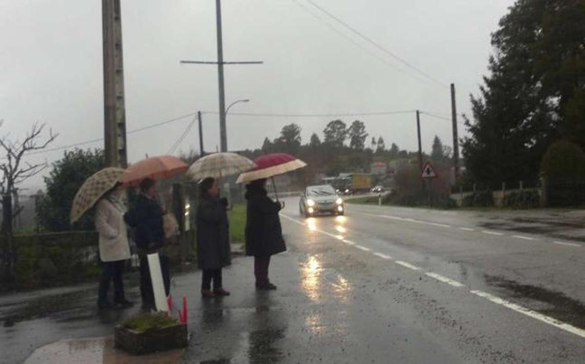El aumento del tráfico y el ganado suelto condicionan la seguridad vial en A Lamosa