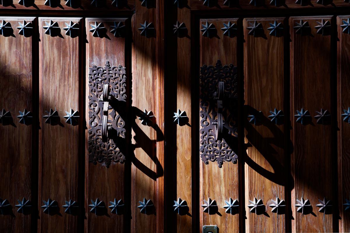 Detalle de una puerta en Villanueva de los Infantes