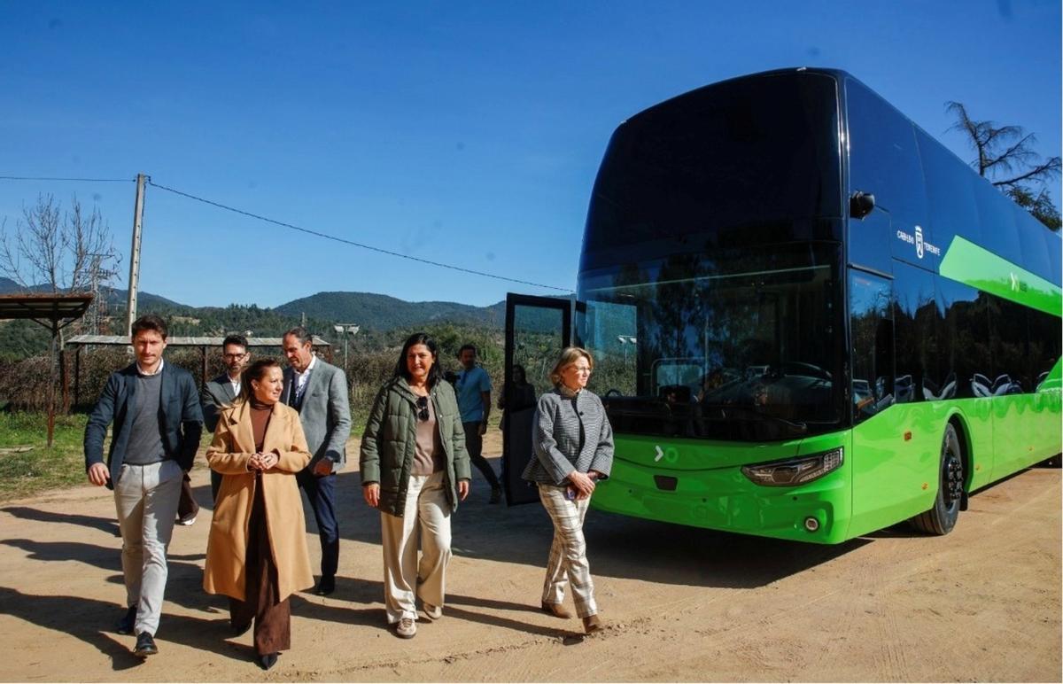 Las nuevas guaguas de dos pisos.