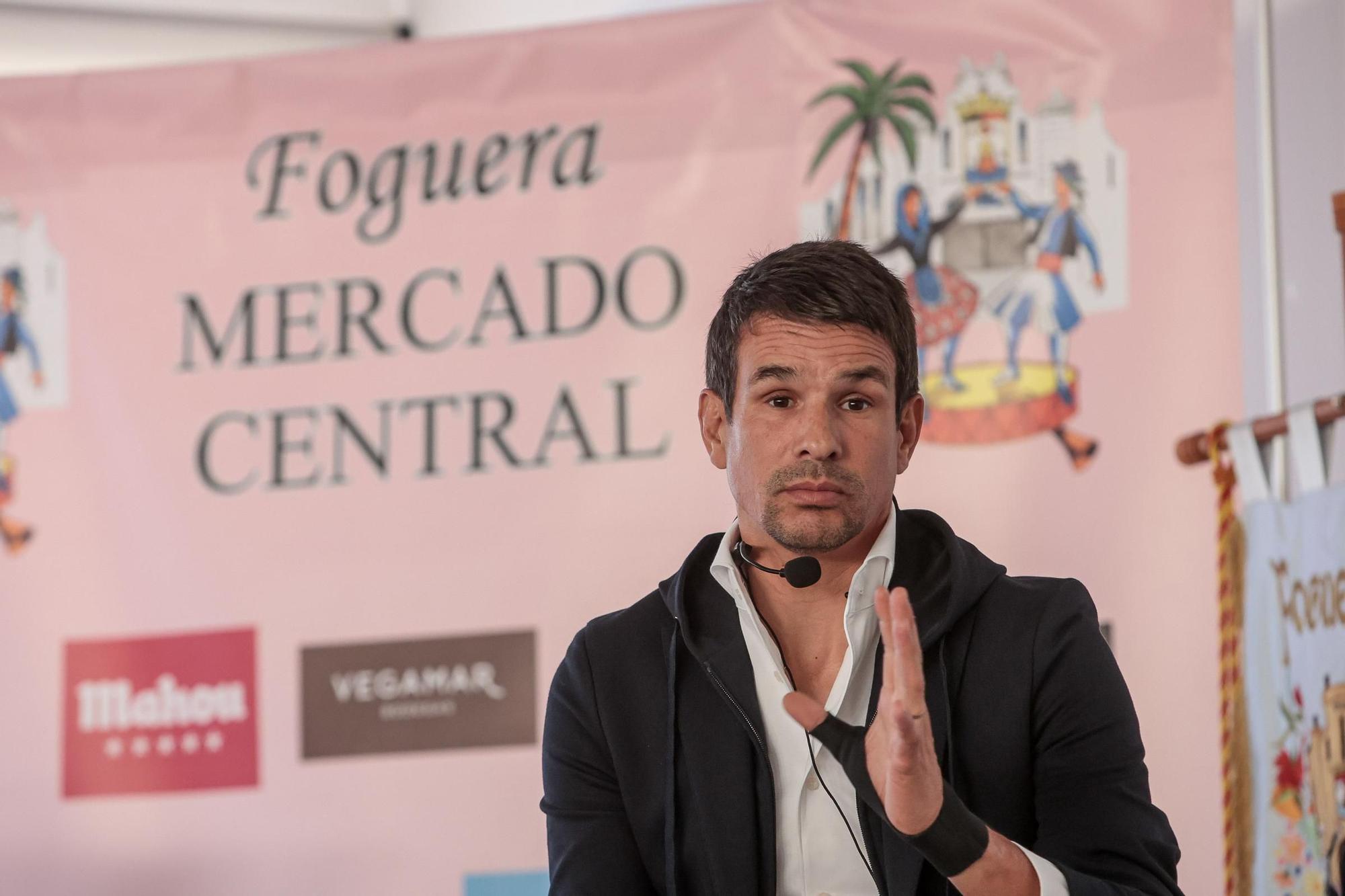 José María Manzanares, embajador de la Foguera Mercado Central