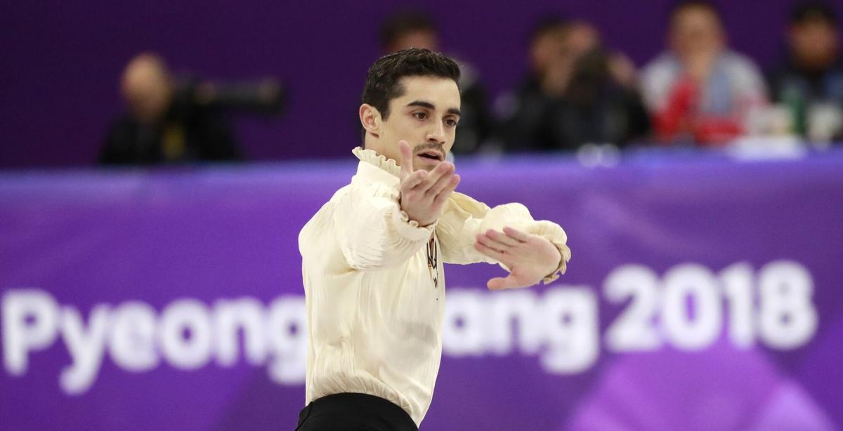Javier Fernandez, durante su actuación en el Gangneung Ice Arena during the PyeongChang 2018