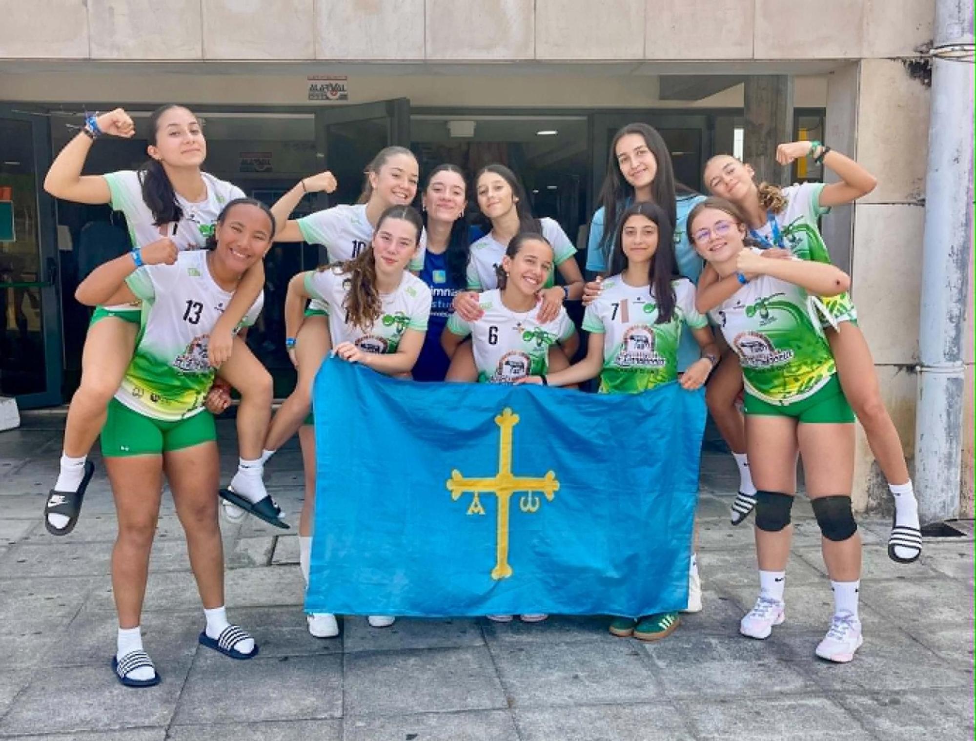 Las integrantes del equipo cangués.