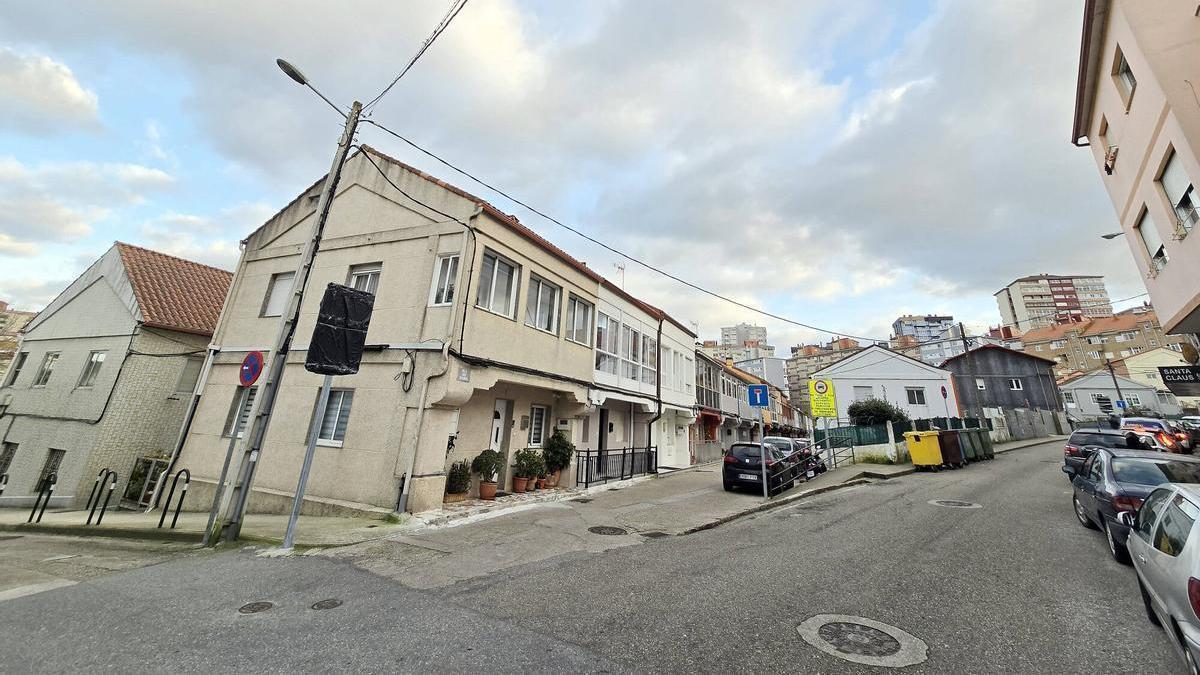 Vista del barrio del Rocío, en Coia.