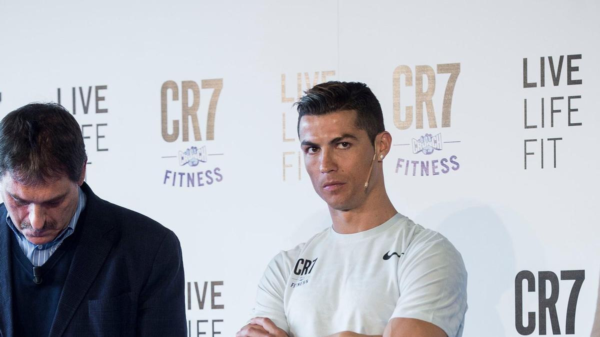 Cristiano Ronaldo durante un evento publicitario
