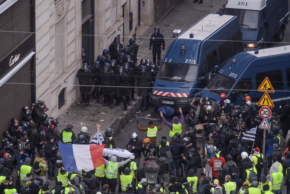 Protesta de los 'chalecos amarillos' en París