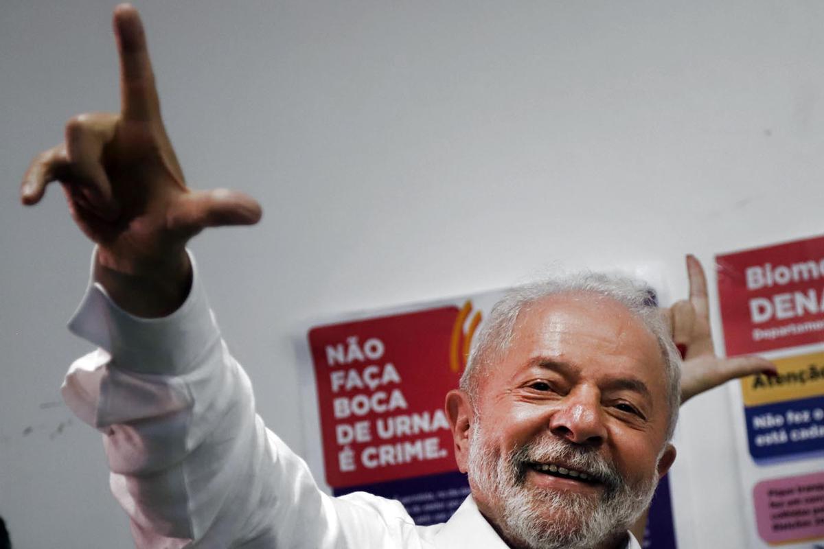 El candidato de izquierda Luiz Inácio Lula da Silva
