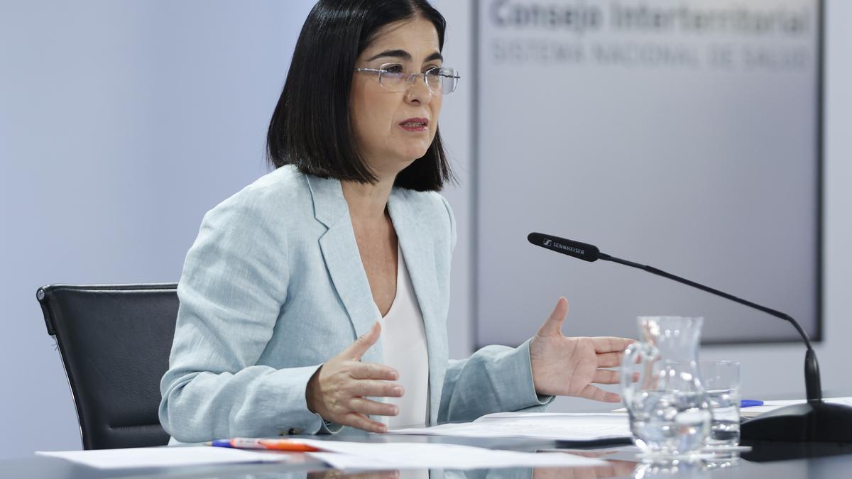 La ministra de Sanidad, Carolina Darias, tras Consejo Interterritorial de Salud