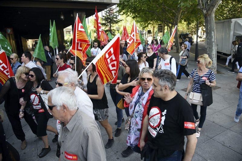 Manifestación contra la apertura de comercios en festivos