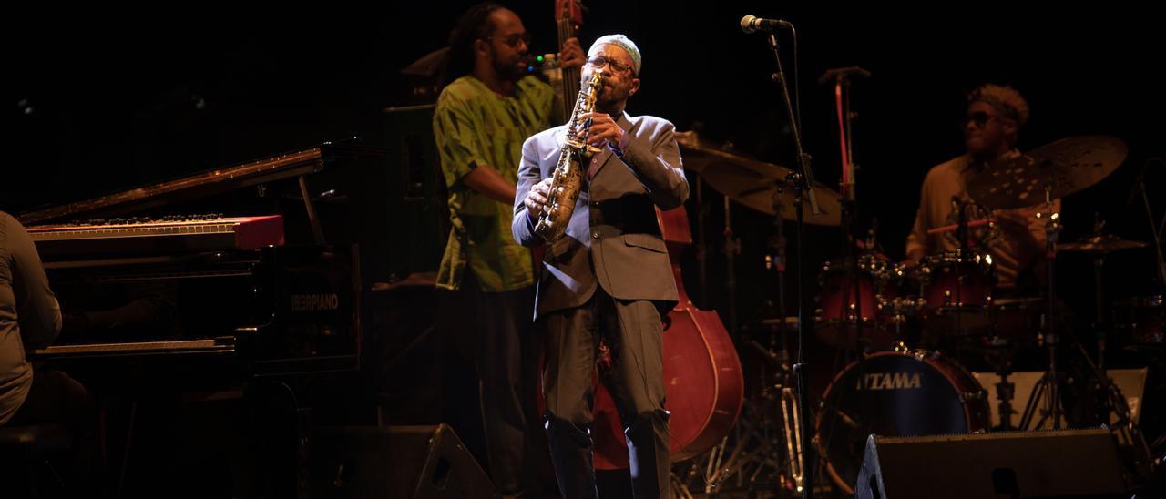 Kenny Garrett durante un momento del concierto de este domingo.