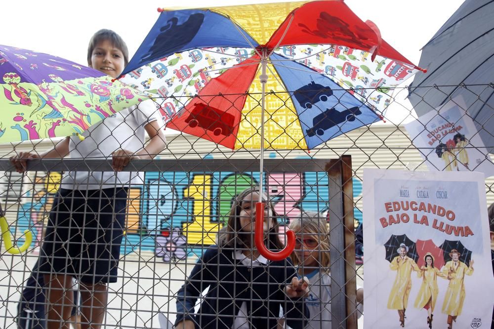 Protestas en el CEIP 103 de Valencia.