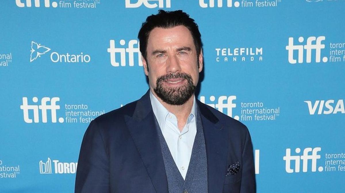 John Travolta, a Toronto, després de la presentació de ’The forger’.