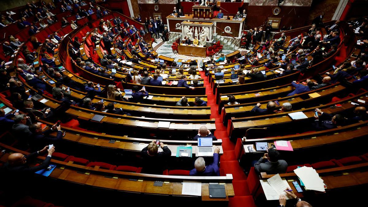 El pleno de la Asamblea Nacional francesa.