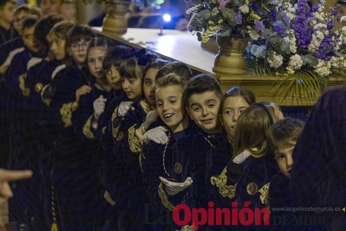 Los niños toman las calles de Caravaca en la procesión de Lunes Santo