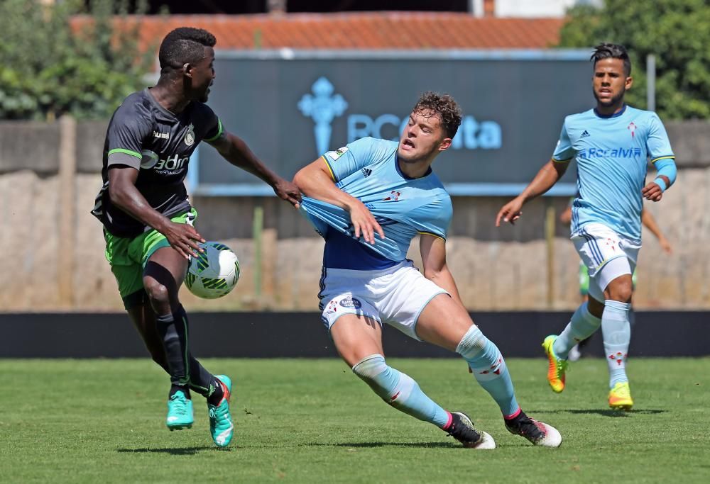 El filial celeste sumó su segundo empate consecutivo en lo que va de competición. Borja Iglesias marcó el primer gol del curso en Barreiro.