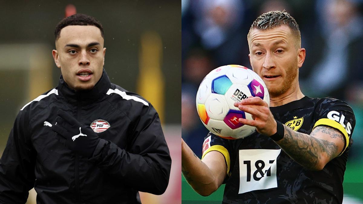 Sergiño Dest y Marco Reus, dos de los protagonistas del encuentro