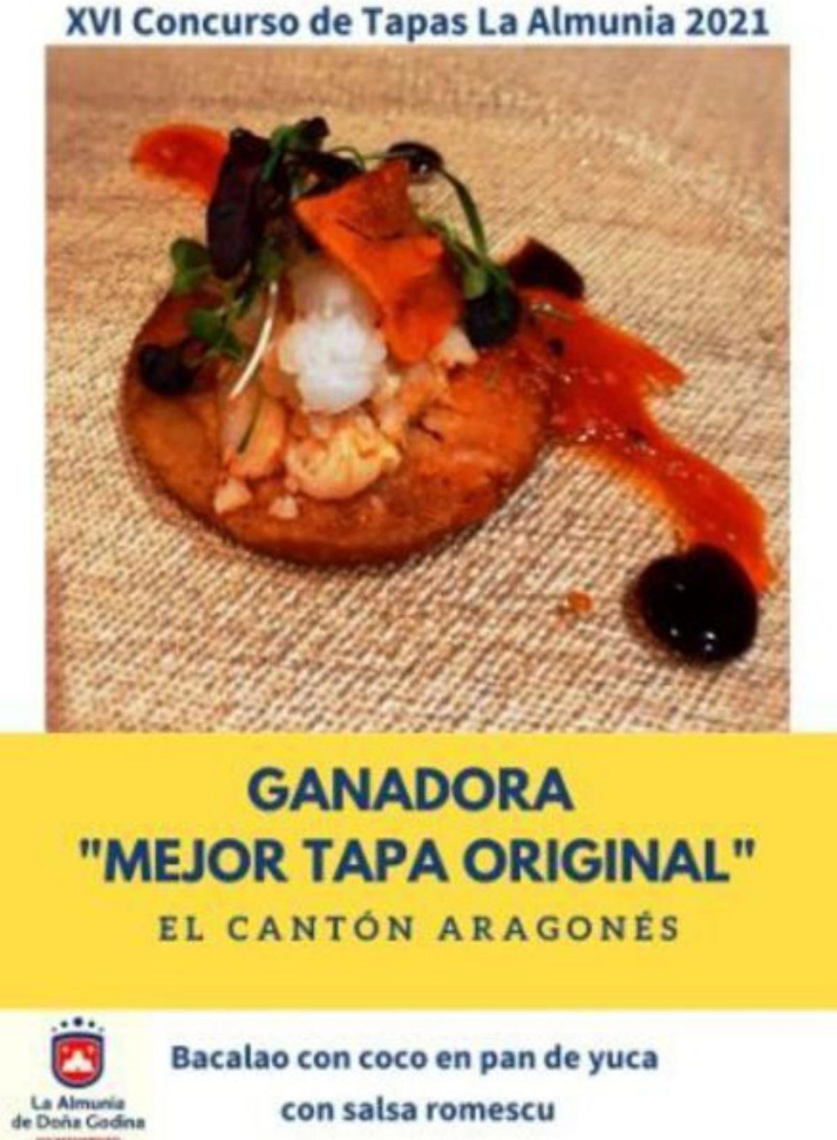 Mejor tapa del concurso.