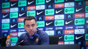 Xavi, en la rueda de prensa previa al Rayo - Barça