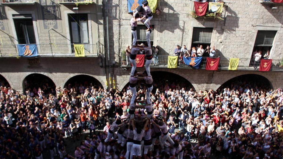 Los Minyons de Terrassa eclipsan en Girona la 'diada' de Santa Úrsula de Valls