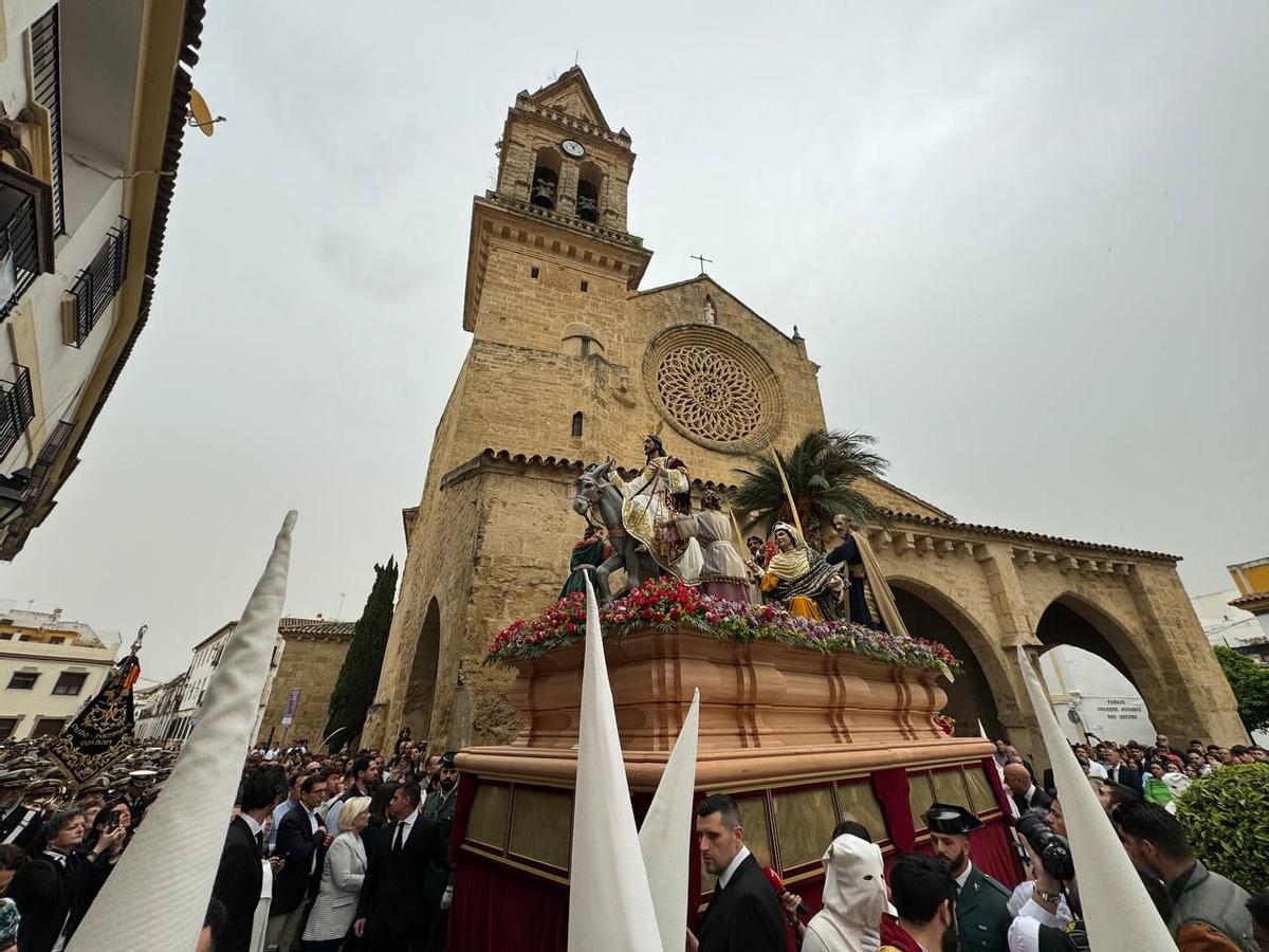 Salida de la Borriquita este Domingo de Ramos.