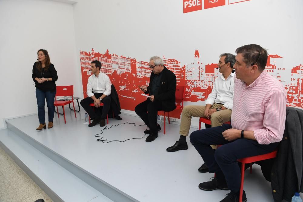 Debate de candidatos a primarias del PSOE coruñés