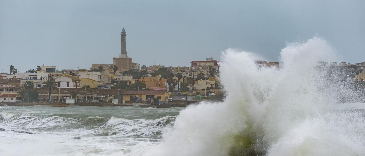 El temporal marítimo ha golpeado Cabo de Palos esta semana