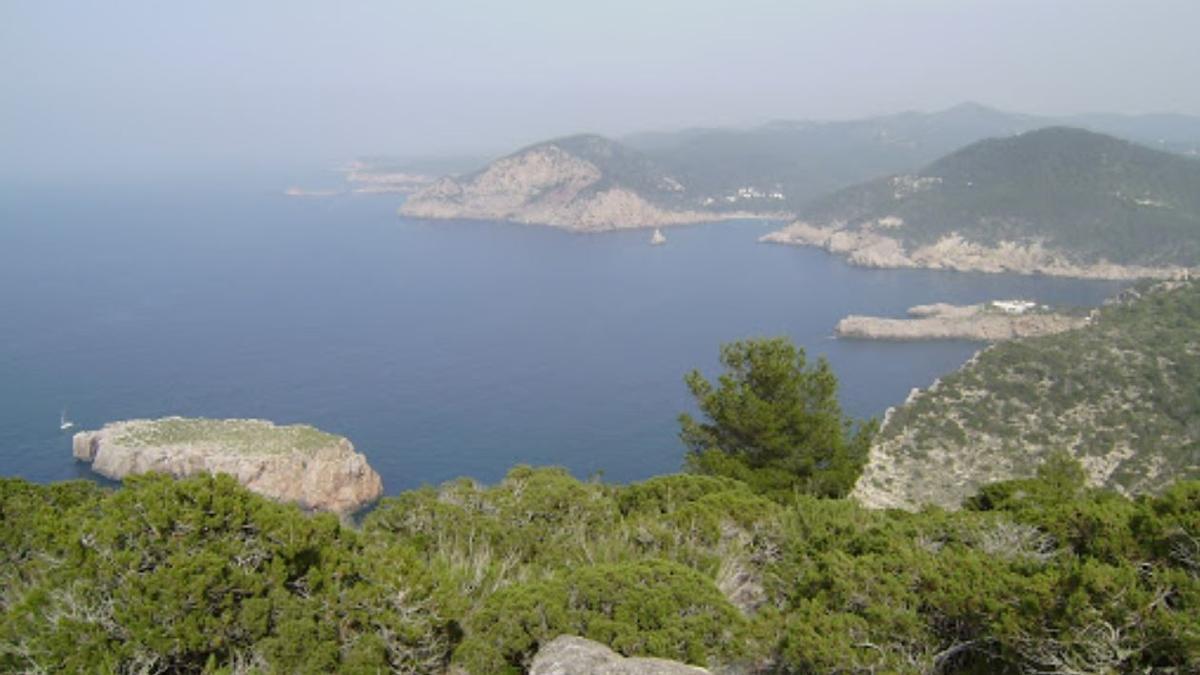 Una zona cercana al lugar donde ha aparecido el cuerpo sin vida, en Sant Miquel