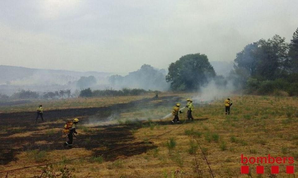 Incendi entre Cruïlles i Monells