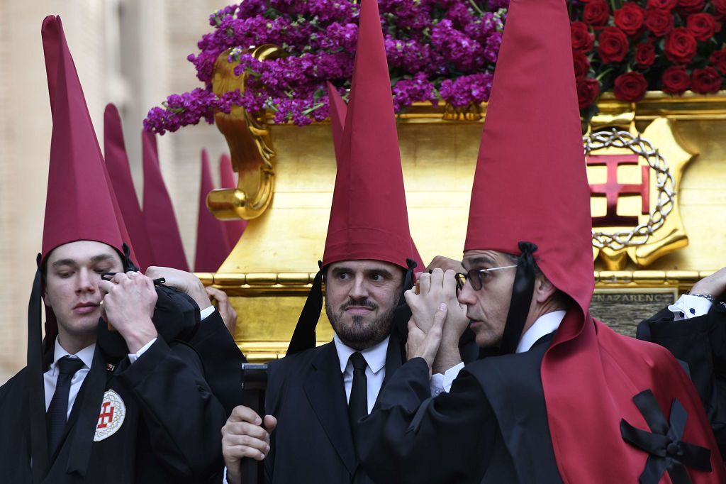 Procesión de la Misericordia este Viernes Santo en Murcia, en imágenes