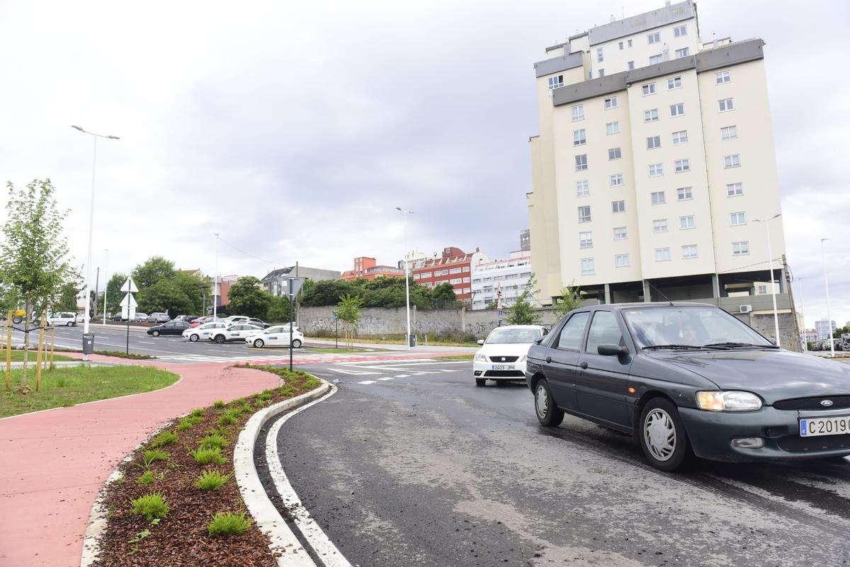 A Coruña estrena el acceso a la estación intermodal desde la avenida de A Sardiñeira