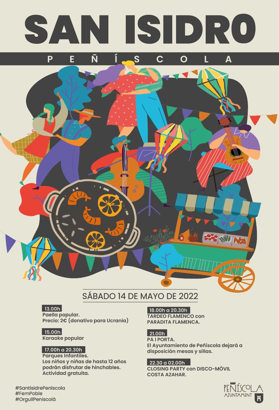 Programación de las fiestas de San Isidro en Peñíscola.