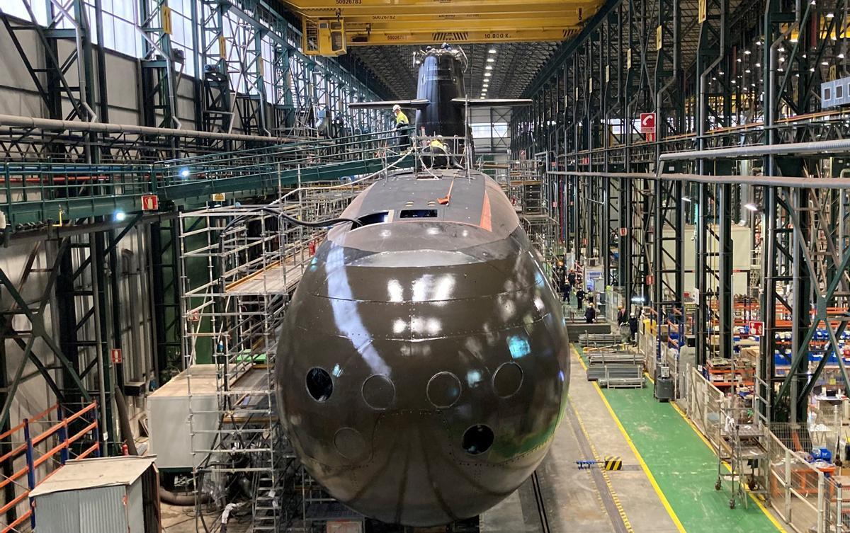 El primer submarí de fabricació espanyola, l’S-81 ‘Isaac Peral’, llest per a l’aigua El primer submarí de fabricació espanyola, l’S-81 ‘Isaac Peral’, llest per a l’aigua