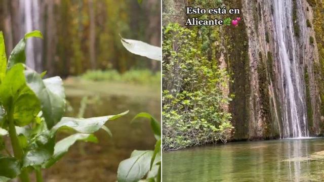 Así es la cascada "escondida" de la provincia de Alicante que triunfa en TikTok.